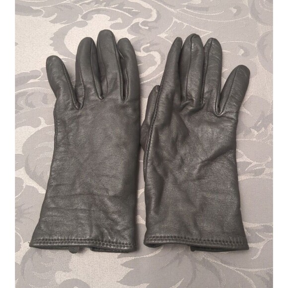 Charter Club Accessories - Charter Club Leather Driving Gloves Women's Size Medium Wool/Cashmere Lined Gray